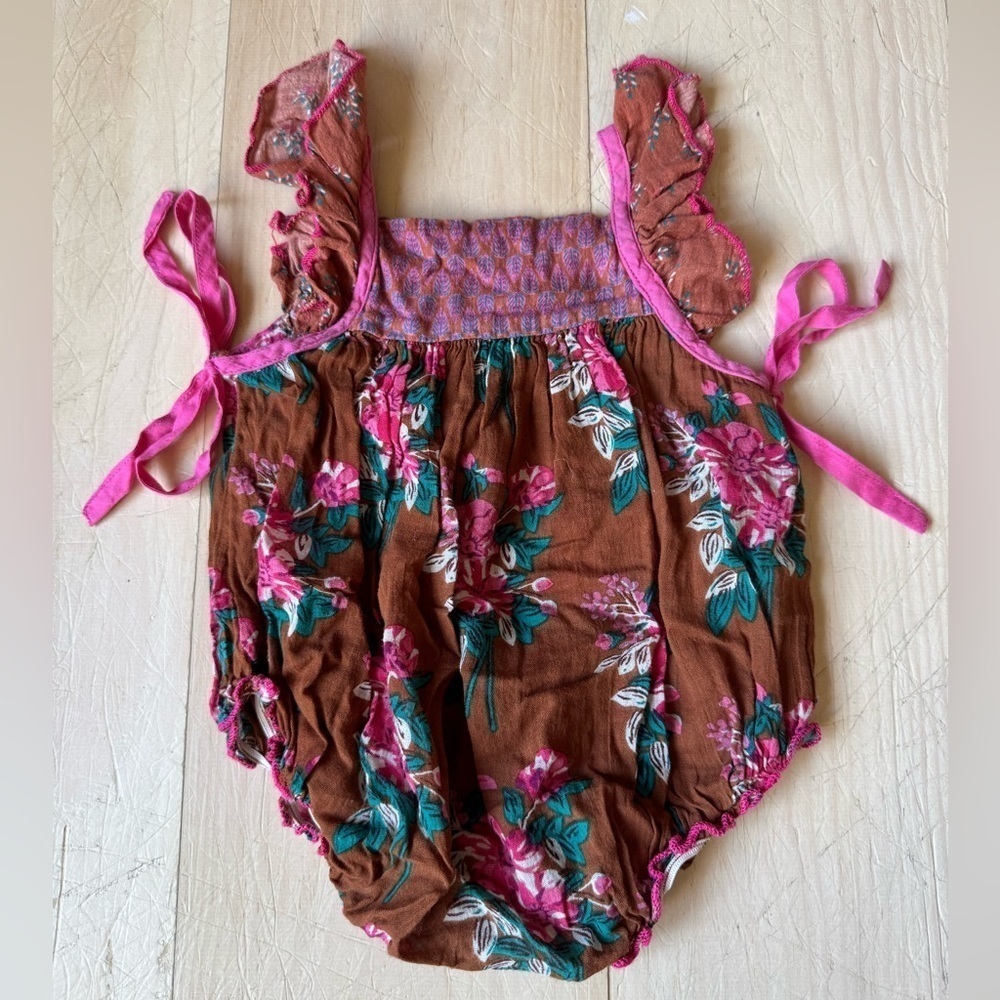 Pink Chicken Bubble Romper